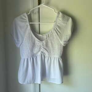 White Babydoll Top